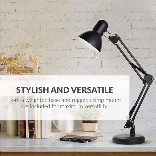 Swing Arm Wright Architect Desk Lamp with Energy-Efficient 5-Watt LED Bulb - View 2 - Tessla Equipment Store